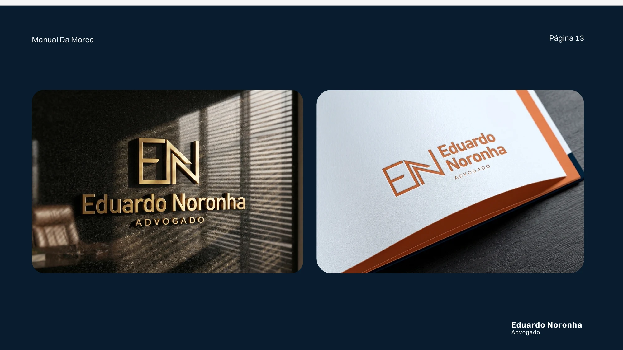 Mockups de sinalização e papelaria de Eduardo Noronha