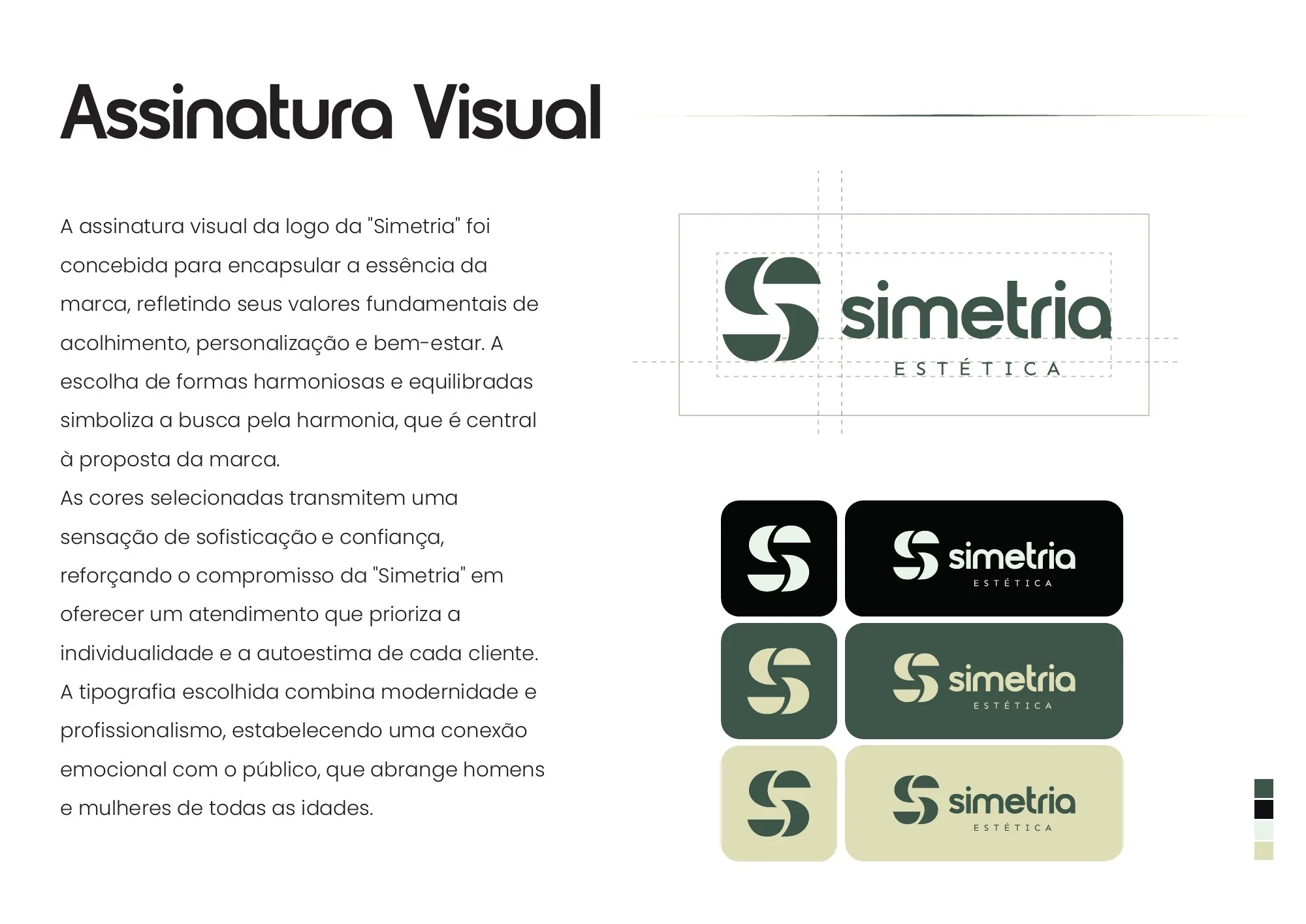 Assinatura, símbolo e variações cromáticas da Simetria Estética